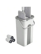 ممسحة أرضية ذكية مع دلو لغسل وتنشيف الأرضية بلا ما تلمس الماء بيديك!