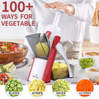 قطاعة ومقشرة خضار يدوية — تقطيع بطاطس وشرائح بسرعة