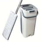 ممسحة أرضية ذكية مع دلو لغسل وتنشيف الأرضية بلا ما تلمس الماء بيديك!