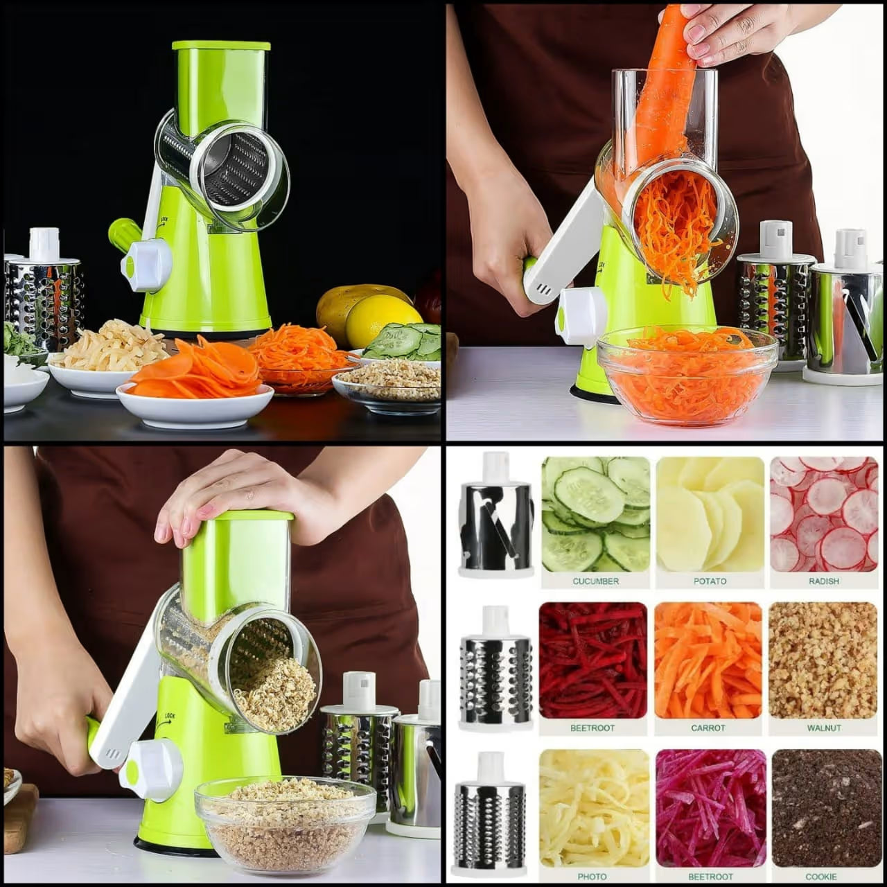 آلة تقطيع الخضار متعددة الوظائف – أسرع طريقة لتحضير الخضار في ثوانٍ!